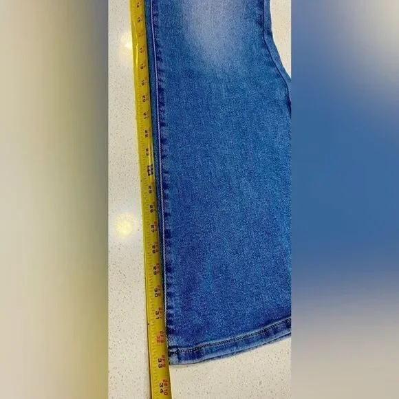 Lee Vintage Modern High Rise Flare Jeans 29x33 NWT Stretch Distressed Denim - Picture 11 of 12